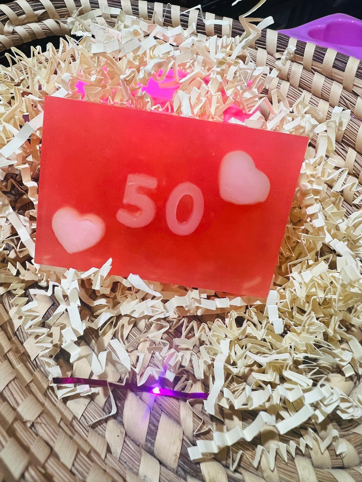 Jabón personalizado para cumpleaños