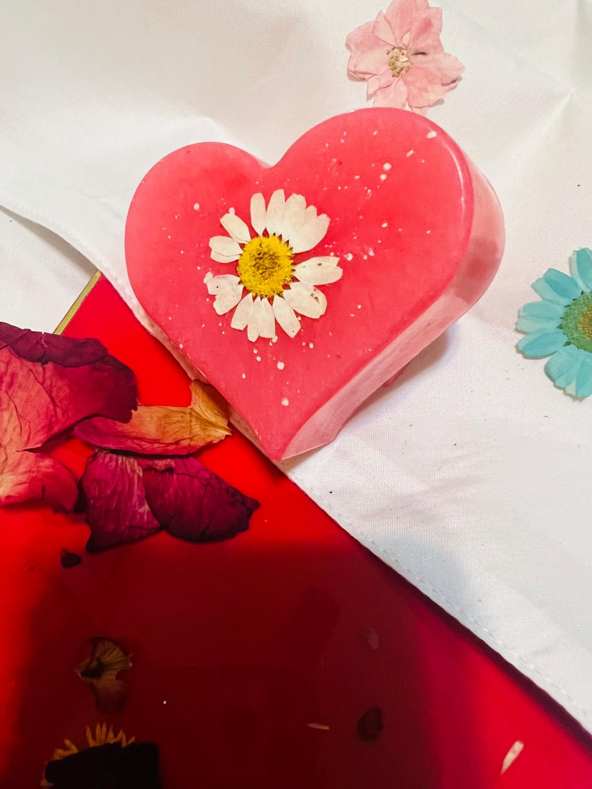 Jabones Artesanales en Forma de Corazón